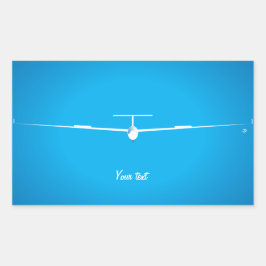 Glider Rektangulärt Klistermärke