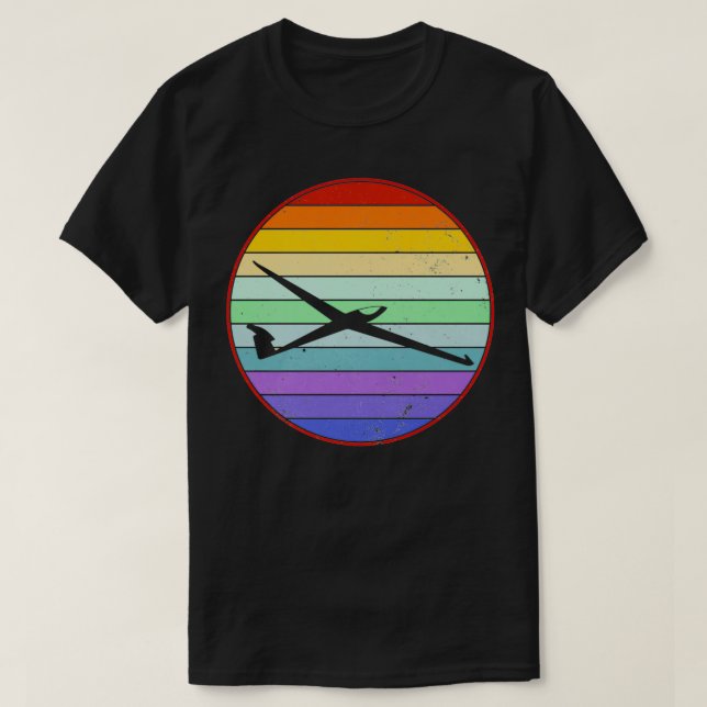 Glider Retro T Shirt (Design framsida)