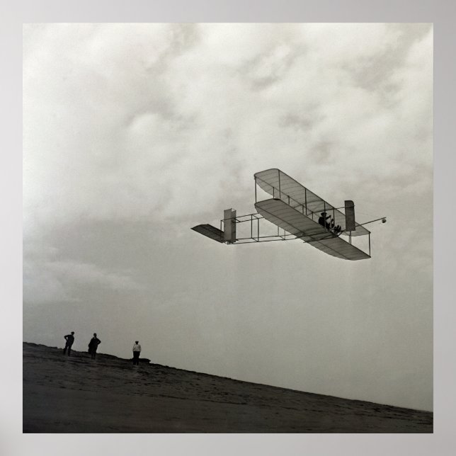 Glider Test Flight Aviation Wright Brothers Poster (Framsidan)
