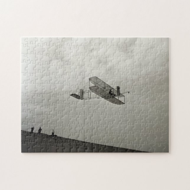 Glider Test Flight Aviation Wright Brothers Pussel (Horisontell)
