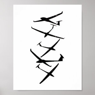 Gliders Glider Pilot Thermals Soar Soar Gifts Poster