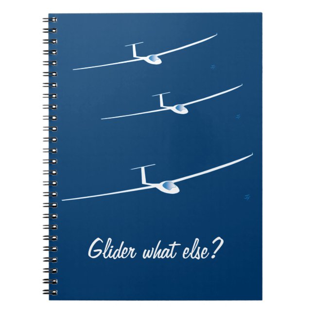 Glidflygplan - vad annat? anteckningsbok (Framsidan)