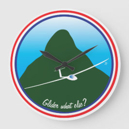 Glidflygplan - vad annat? stor klocka