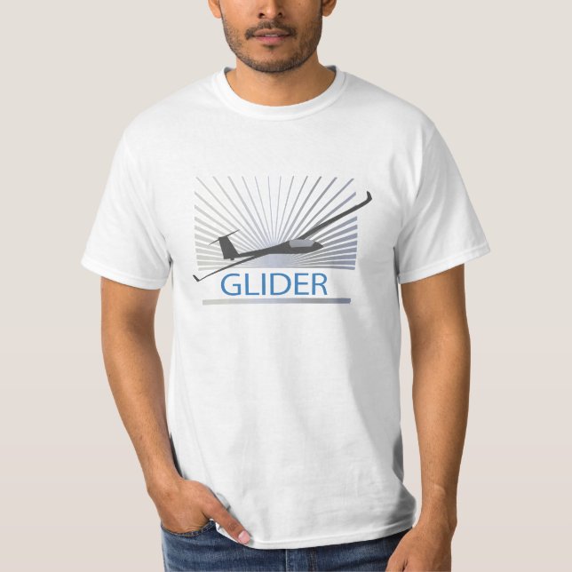 GlidflygplanSailplane flygplan Tee Shirt (Framsida)