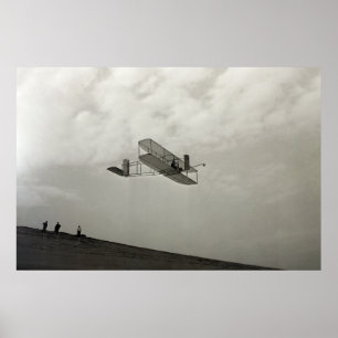 Glidflygtest Luftfart Wright Brothers Poster