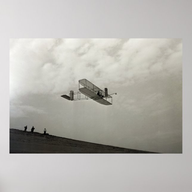 Glidflygtest Luftfart Wright Brothers Poster (Framsidan)