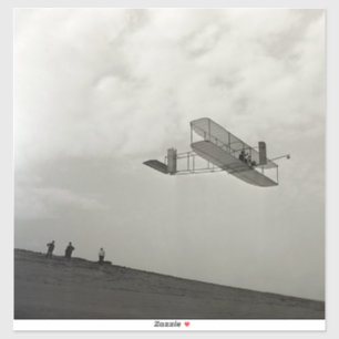 Glidflygtestflygning Aviation Wright Brothers Klistermärken