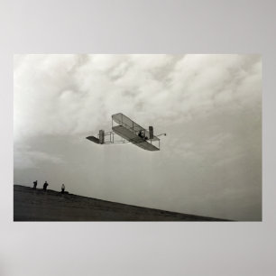 Glidflygtestflygning Aviation Wright Brothers Poster