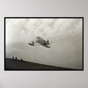 Glidflygtestflygning Aviation Wright Brothers Poster
