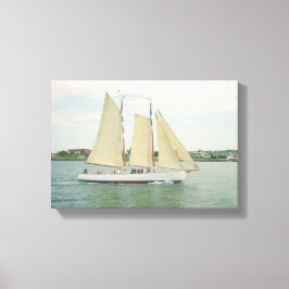 Gliding in Fullt Sail Canvas Wall Hanging
