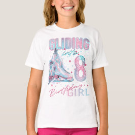 Gliding in i 8, figur-skridningsdag t shirt