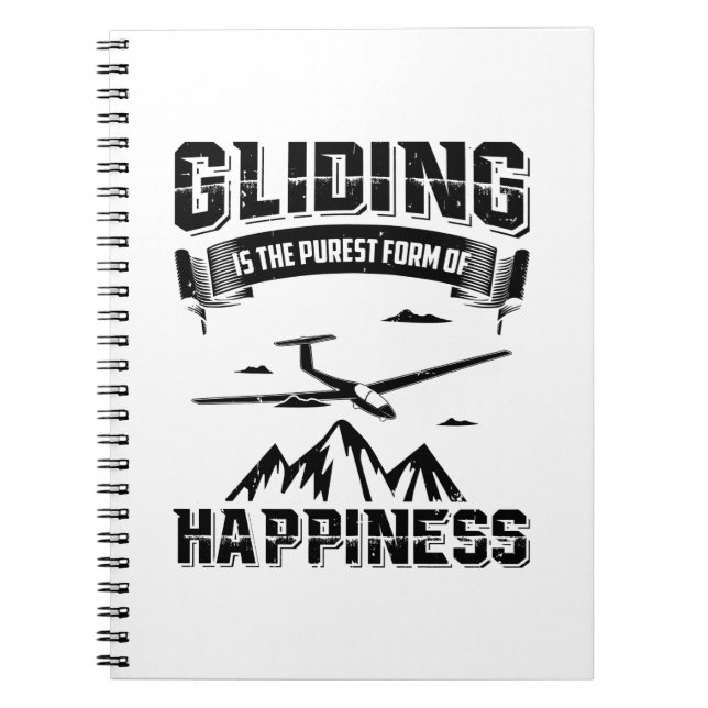 Gliding Pilots | Thermals Gliders Glide Gift Ideas Anteckningsbok (Framsidan)