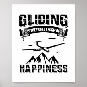 Gliding Pilots Thermals Gliders Glide Gift Ideas Poster