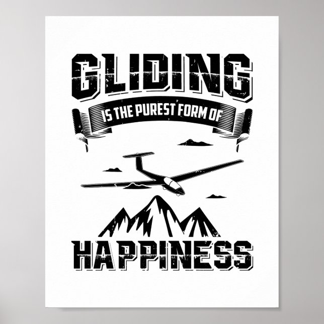 Gliding Pilots | Thermals Gliders Glide Gift Ideas Poster (Framsidan)