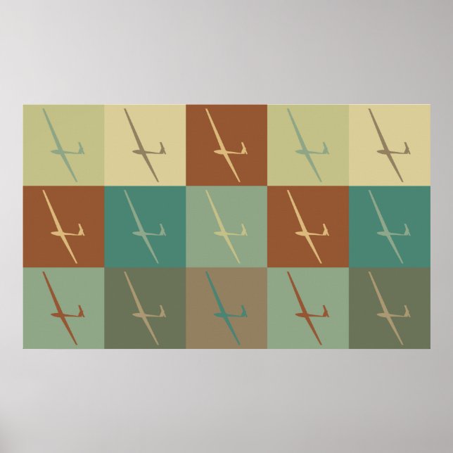 Gliding Pop Art Poster (Framsidan)