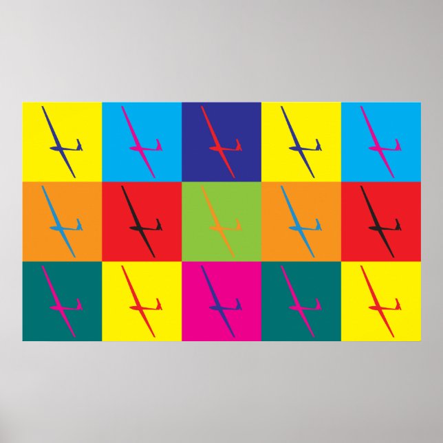 Gliding Pop Art Poster (Framsidan)