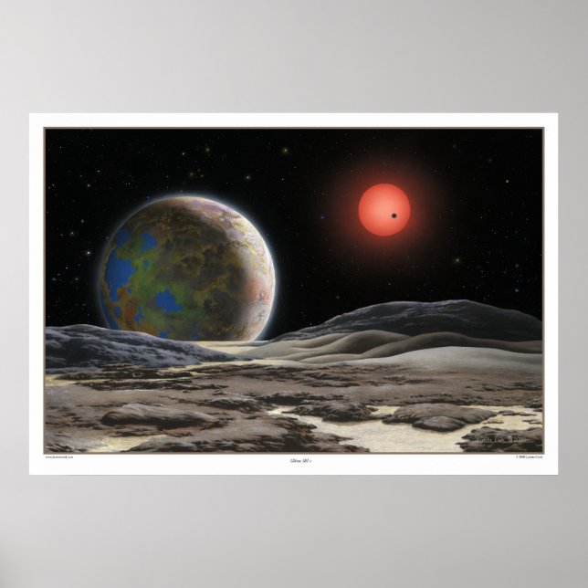 Gliese 581 c Skriv ut Poster (Framsidan)