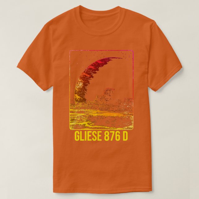 Gliese 876 d Exoplanet Planet T Shirt (Design framsida)