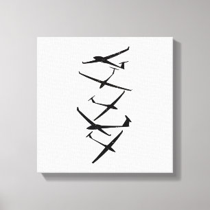 Glimer Glider-pilotteamen Soar-gåvor Canvastryck