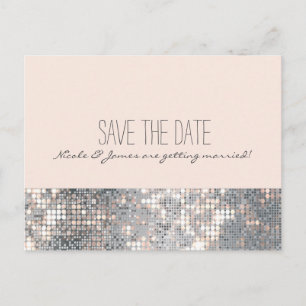 Glimmer Glitter Paljetter Glamour Chic Vykort