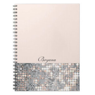 Glimmer Glitter Sekvenser Glamour Anteckningsbok D Med Spiral