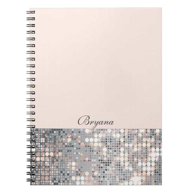 Glimmer Glitter Sekvenser Glamour Anteckningsbok D Med Spiral (Framsidan)