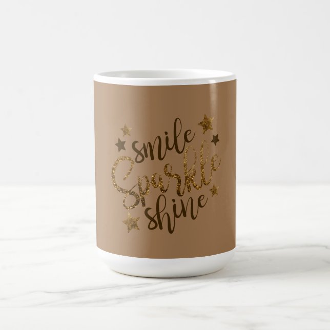 Glimmer, glitter skina kaffemugg (Center)