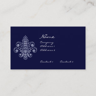 Glimmericks Fleur de Lis Visitkort