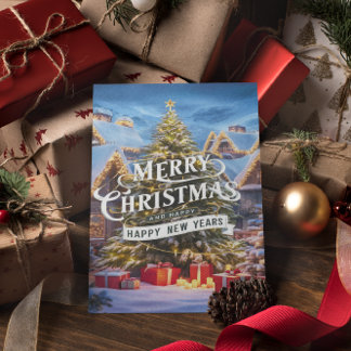 Glimmering av julmagen vykort