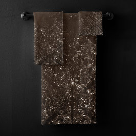 Glimmery Bronze Grunge | Rik Brown Glam Damask