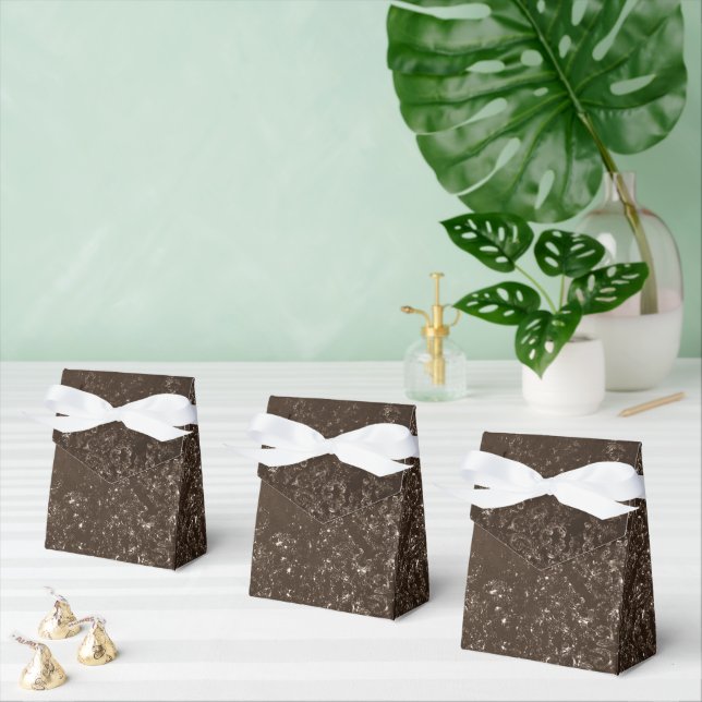 Glimmery Bronze Grunge | Rik Brown Glam Damask Presentaskar (Multipel)