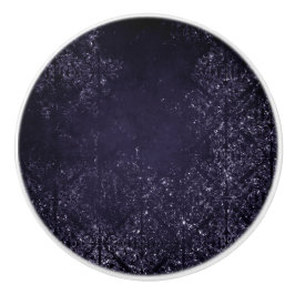 Glimmery Indigo Grunge | Lila Damask vid midnatt Knopp