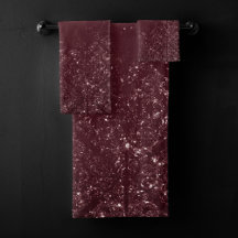 Glimmery Vin Grunge | Sangria Bordeaux Damask