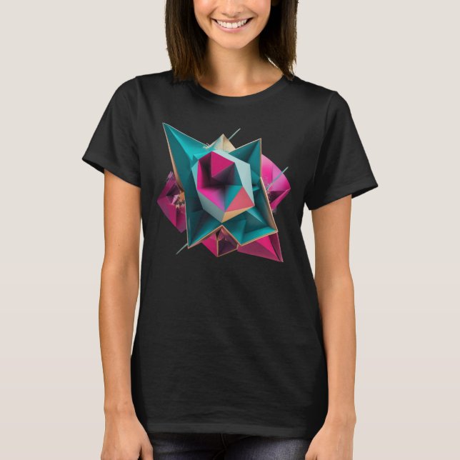 Glimrande rosenstrålning t shirt (Framsida)