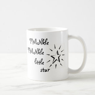 Glimt för glimt stjärna lite kaffemugg