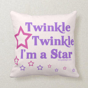 Glimtglimt mig förmiddag en stjärna kudde