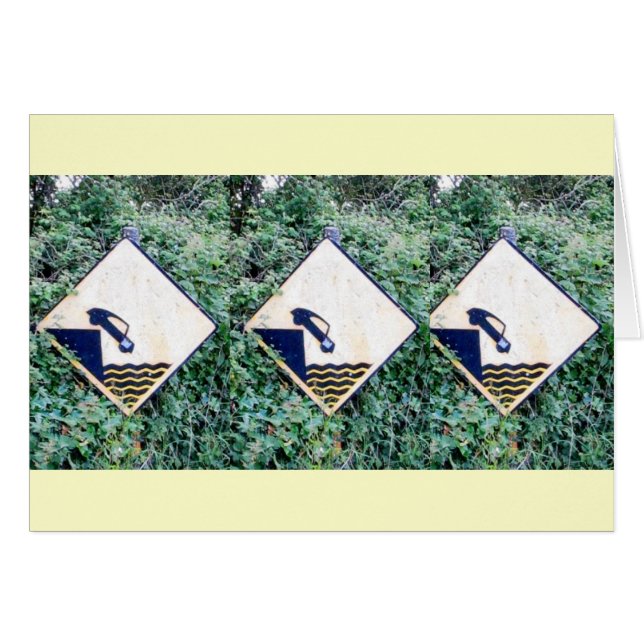 Glin Ireland Sign Hälsningskort (Framsidan Horizontal)