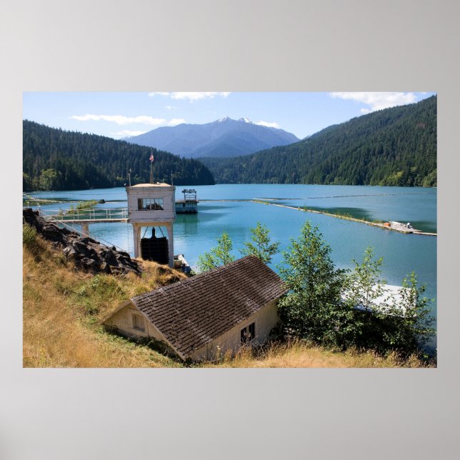Glines Canyon Dam Skriv ut Poster (Framsidan)