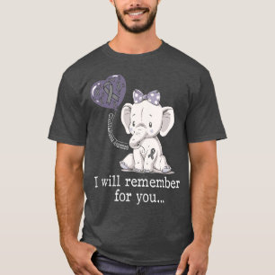 Glioblastoma Awareness Elephant T Shirt