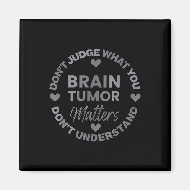 Glioblastoma Awareness Fight Cancer, Brain Tumor Magnet (Framsidan)