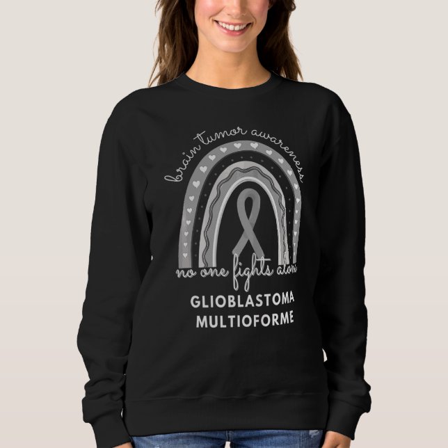 Glioblastoma Multiforme Brain Tumor Awareness Gråt T Shirt (Framsida)