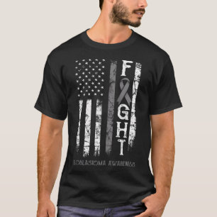 Glioblastoma Warrior Us Flagga T Shirt