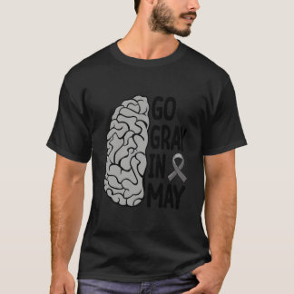 Glioblastomamedvetanderemsa Hjärntumör Bli Grå  T Shirt