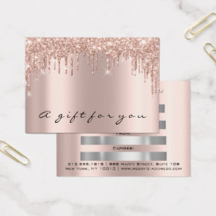 Glippscertifikat Drives Sparkly Grått Makeup Might Visitkort
