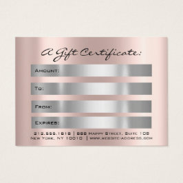 Glippscertifikat Drives Sparkly Grått Makeup Might Visitkort