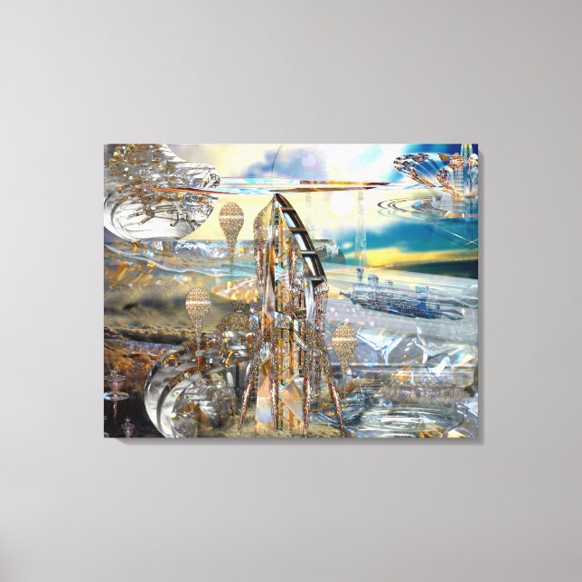 Glissade Station Wrapped Canvas (Framsida)