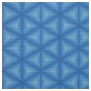 Glitch2 3D-tryckta trianglar, blå plattor Tyg