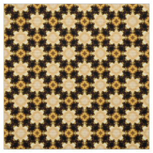 Glitch2 Blek Golden Furniture Fabric Tyg