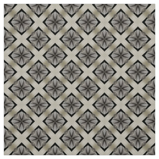 Glitch2 Blek Gult Grått FurnMöbler Fabric Tyg (Provkarta)