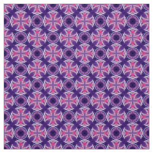 Glitch2 Blue Magenta FurnMöbler Fabric Tyg
